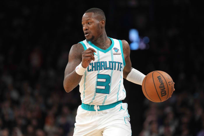 Terry Rozier with the Charlotte Hornets